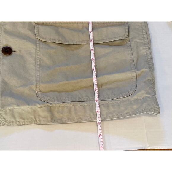 L.L. Bean Vintage Beige Barn Jacket/Chore Coat Wildlife Print Lining Corduroy XL - Picture 11 of 16